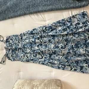 Abercrombie & Fitch Blue Floral Midi Dress